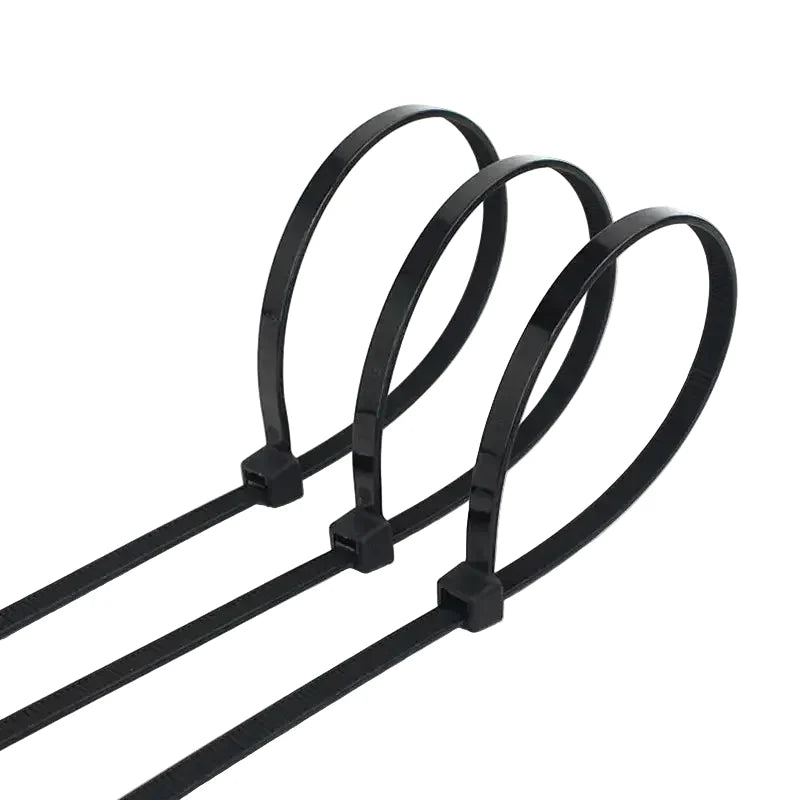 100PCS Self-Locking Nylon Cable Ties Black