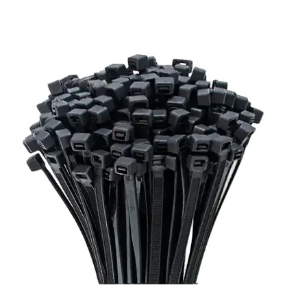 100PCS Self-Locking Nylon Cable Ties Black