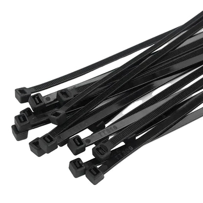 100PCS Self-Locking Nylon Cable Ties Black