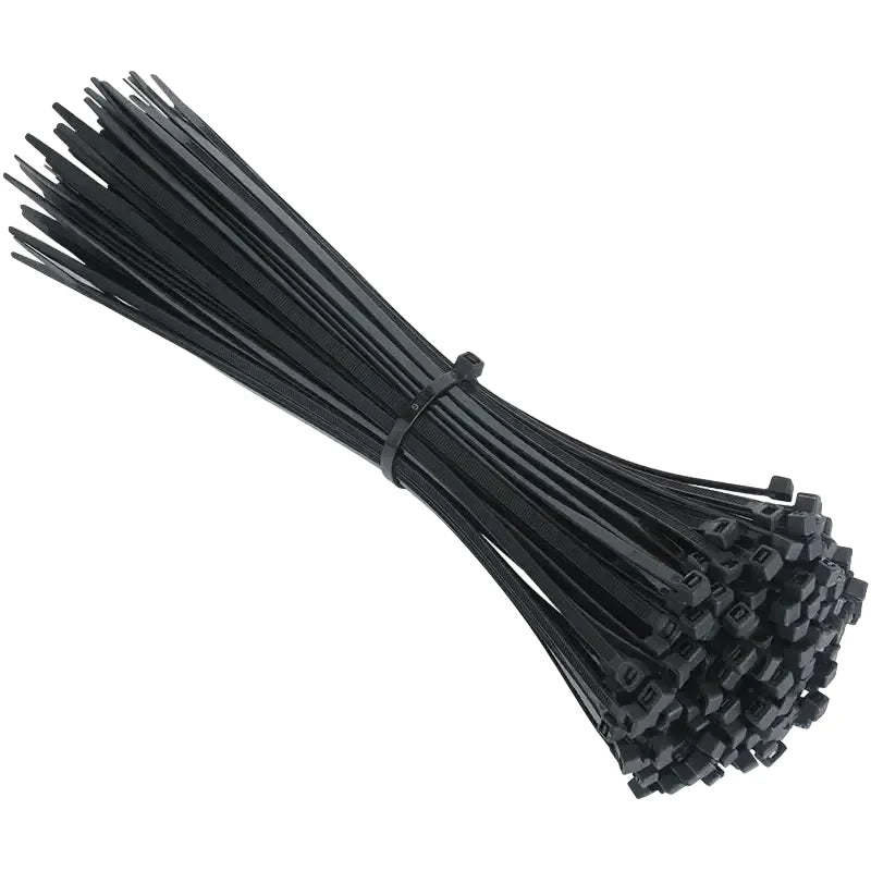 100PCS Self-Locking Nylon Cable Ties Black