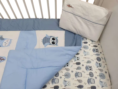 Sleep Tight Cot Bedding Set OWLS - Babyonline