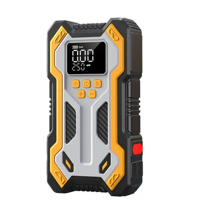 12V 10000mAh Multi-Function Car Jump Starter with Air Compressor & Wireless Power Bank