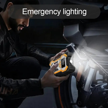 12V 10000mAh Multi-Function Car Jump Starter with Air Compressor & Wireless Power Bank