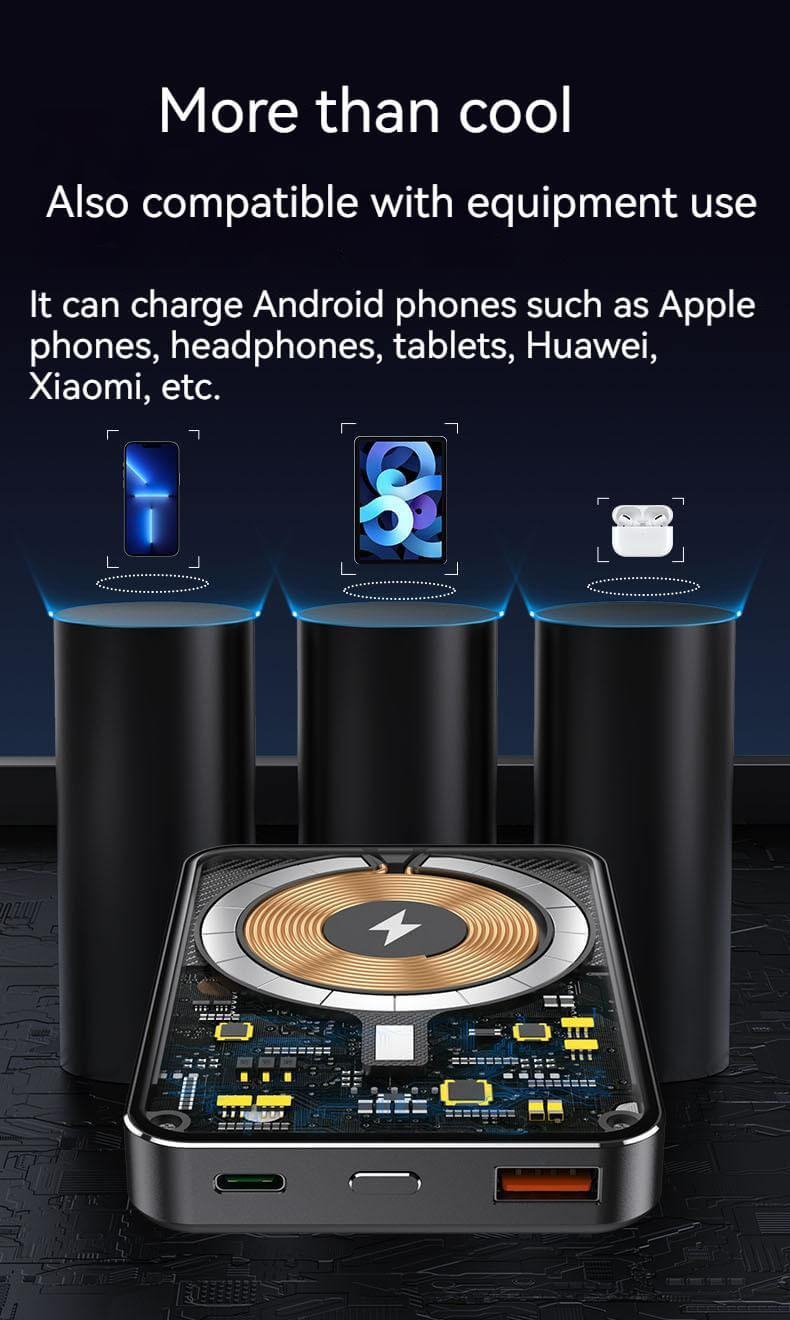 10000mah Magsafe Power Bank / Portable Charger-Black