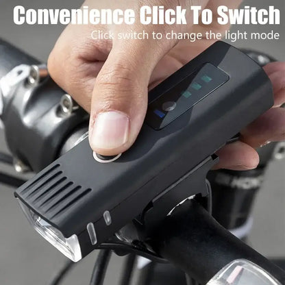 1000-Lumen Rechargeable Front & Rear Cycling Light Set