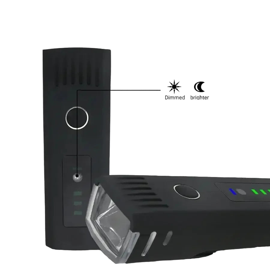 1000-Lumen Rechargeable Front & Rear Cycling Light Set