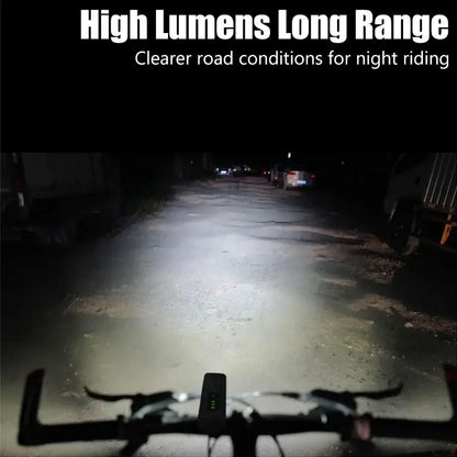 1000-Lumen Rechargeable Front & Rear Cycling Light Set