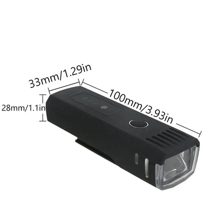 1000-Lumen Rechargeable Front & Rear Cycling Light Set