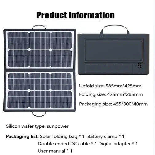 1000W Foldable Solar Panel Kit
