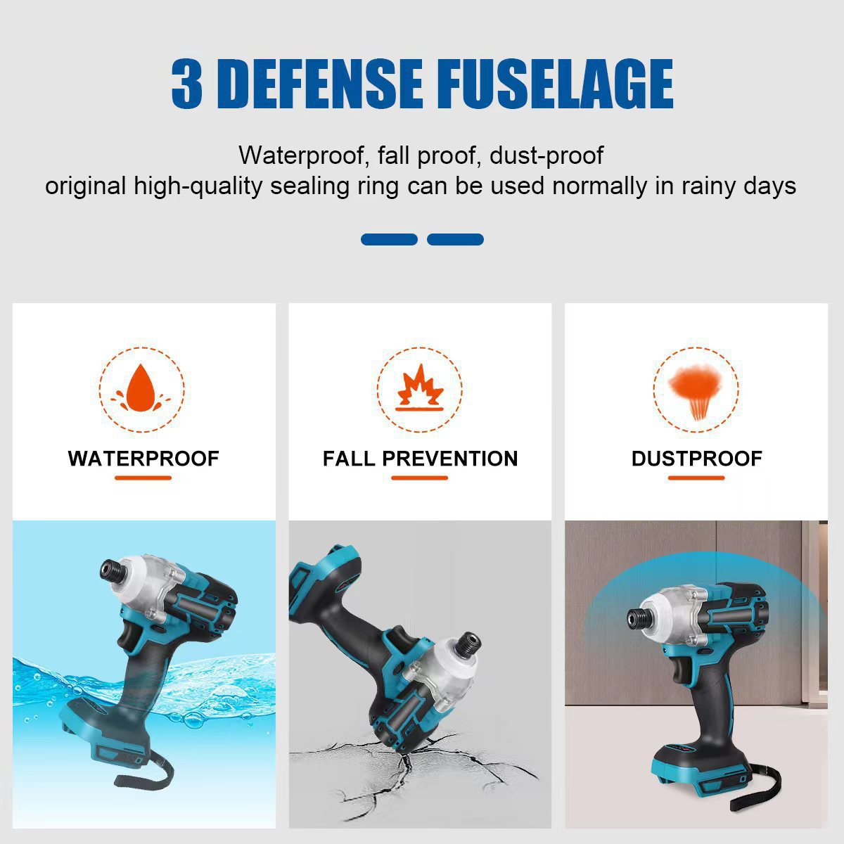 18V Cordless Impact Driver Fits Makita Battery