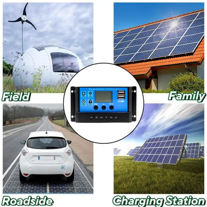 100W 12V Solar Panel Kit with Controller for RV's, caravans & Home (8 different types available)