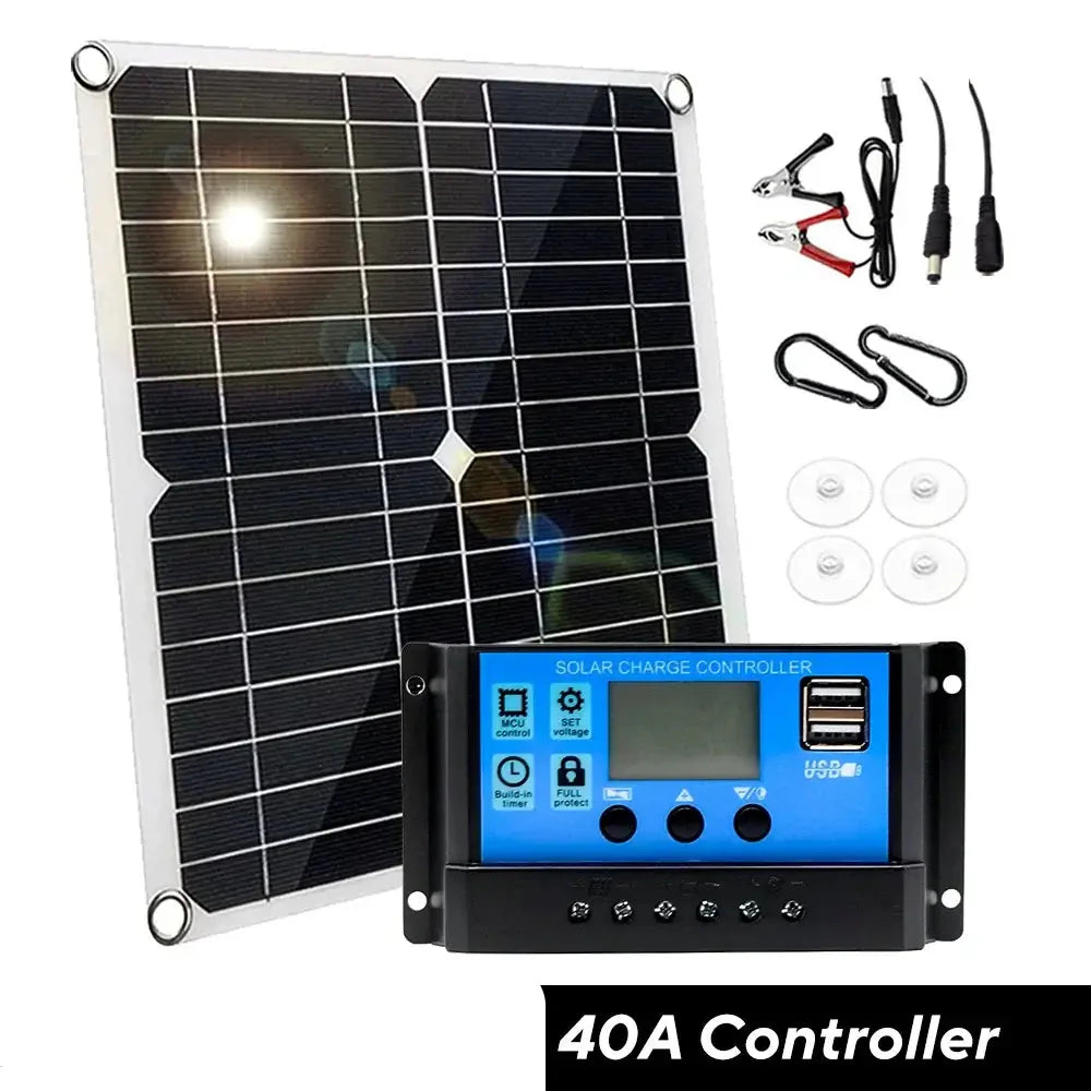 100W 12V Solar Panel Kit with Controller for RV's, caravans & Home (8 different types available)