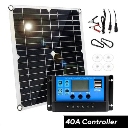 100W 12V Solar Panel Kit with Controller for RV's, caravans & Home (8 different types available)