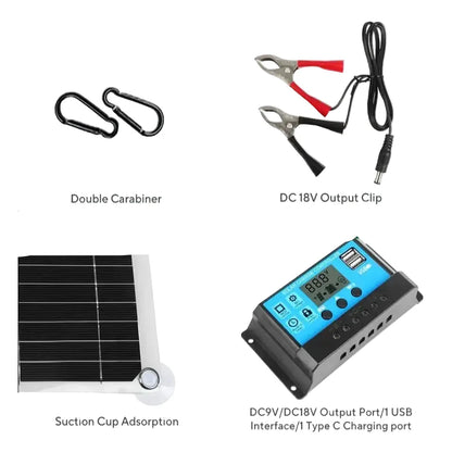 100W 12V Solar Panel Kit with Controller for RV's, caravans & Home (8 different types available)