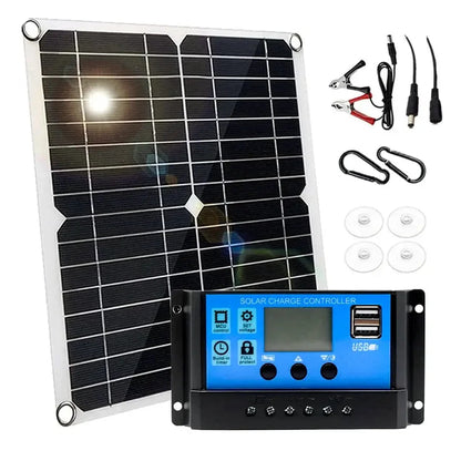 100W 12V Solar Panel Kit with Controller for RV's, caravans & Home (8 different types available)