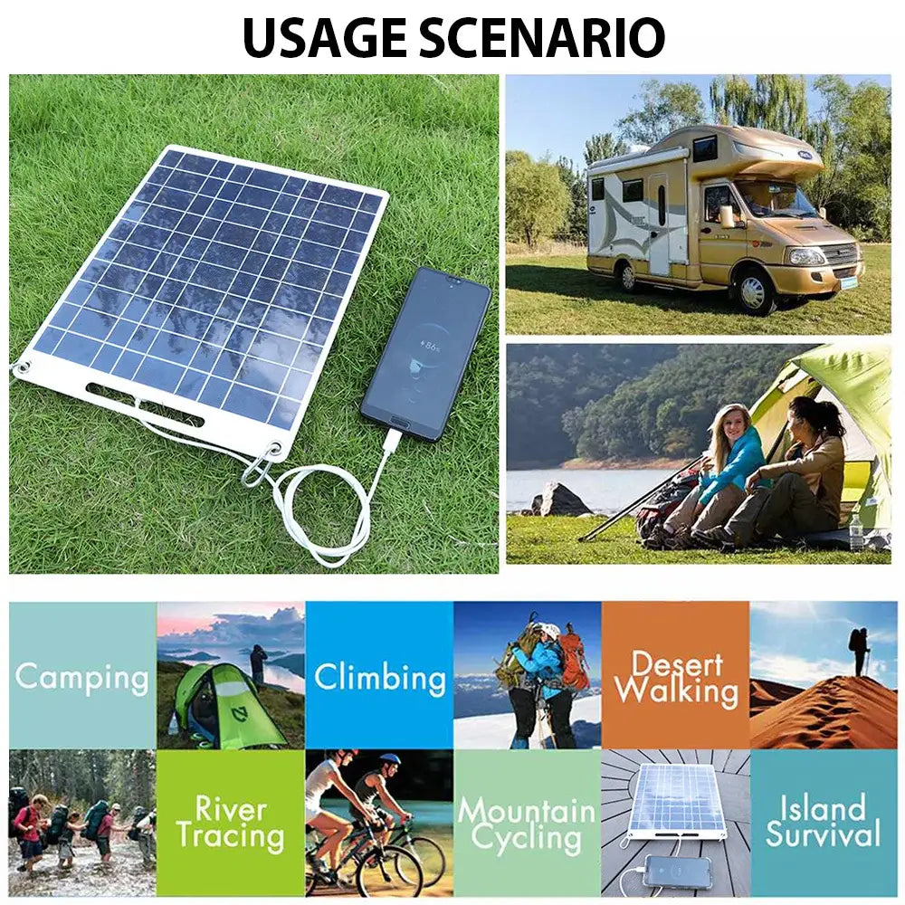 100W Waterproof Solar Panel Charger