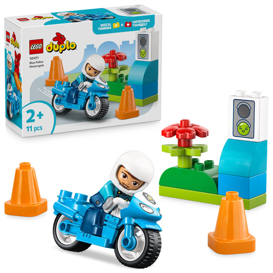 LEGO DUPLO: Town Blue Police Motorcycle (10471)