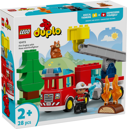 LEGO DUPLO: Town Fire Engine with Hose and Firefighter (10473)