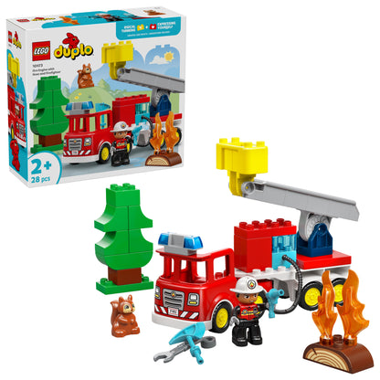 LEGO DUPLO: Town Fire Engine with Hose and Firefighter (10473)