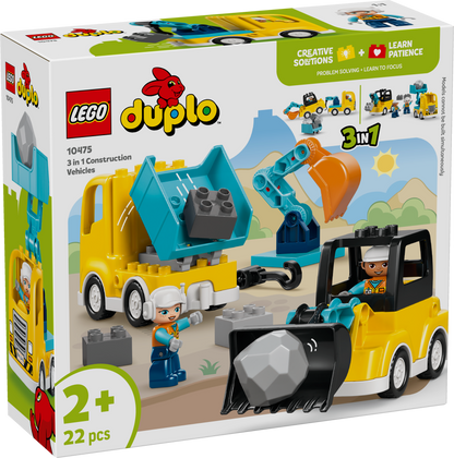 LEGO DUPLO: Town 3 in 1 Construction Vehicles (10475)