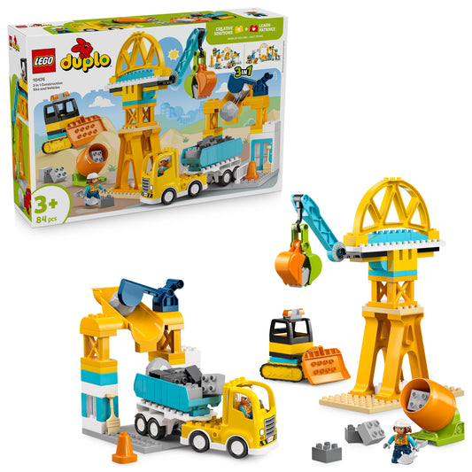 LEGO DUPLO: Town 3 in 1 Construction Site and Vehicles (10476)