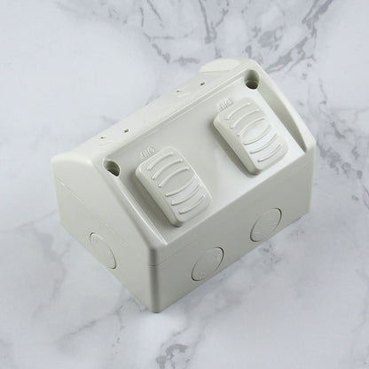Weatherproof Double GPO Power Point Outlet 10Amp IP53 - salelink.co.nz