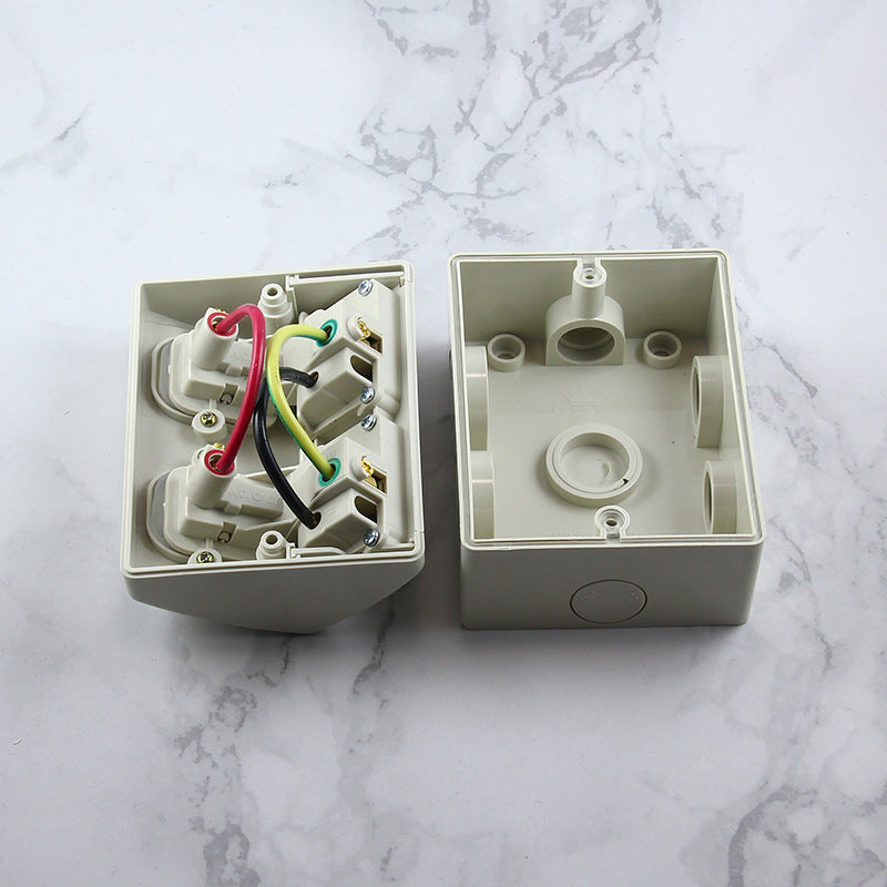 Weatherproof Double GPO Power Point Outlet 10Amp IP53 - salelink.co.nz