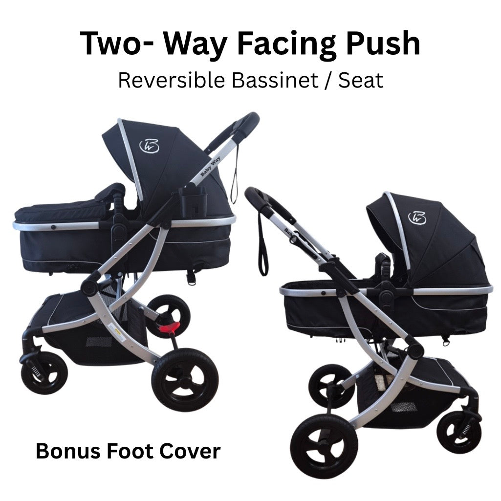 Preorder - Legacy 4 in 1 Travel System Bundle - Stroller + Bassinet + Capsule + Isofix Base + All-rider 360 Rotating Car Seat
