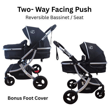 Preorder - Legacy 4 in 1 Travel System Bundle - Stroller + Bassinet + Capsule + Isofix Base + All-rider 360 Rotating Car Seat