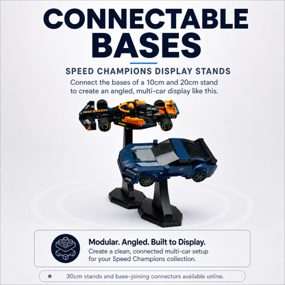 DisplayX 75°, 10cm Display Stand Compatible with LEGO® Speed Champion Sets