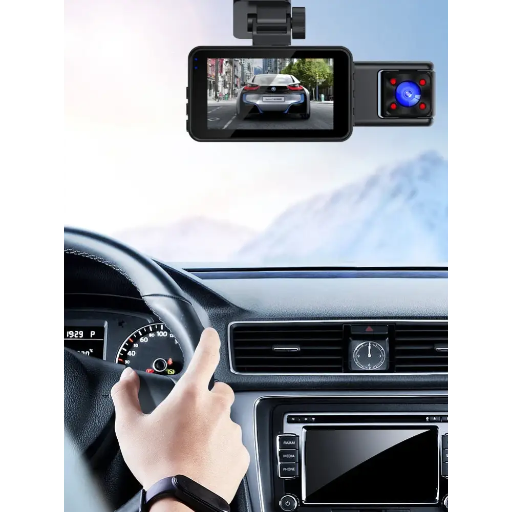 Dash Cam With Night Vision & Parking Monitor