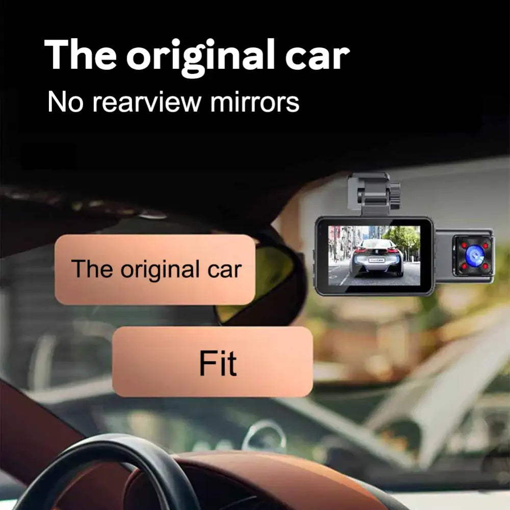 Dash Cam With Night Vision & Parking Monitor