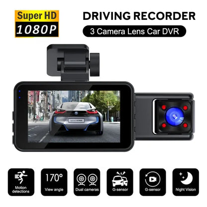 Dash Cam With Night Vision & Parking Monitor