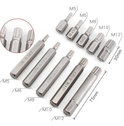 40Pcs Allen Torx Hex Key Star Spline Bit Set Blow Molded Case 3/8" & 1/2" - salelink.co.nz