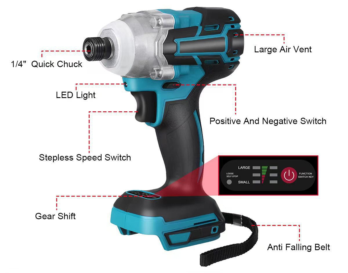 18V Cordless Impact Driver Fits Makita Battery