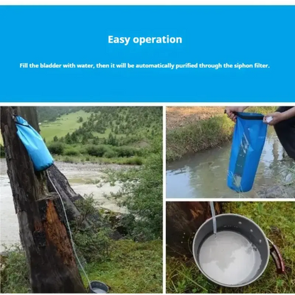 10L Gravity Water Filter Bag with 0.01μm Ultrafiltration