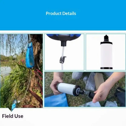 10L Gravity Water Filter Bag with 0.01μm Ultrafiltration