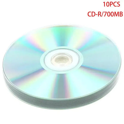 700MB/80-Minute CD-R Blank Recordable Discs, 52X (10PCS)