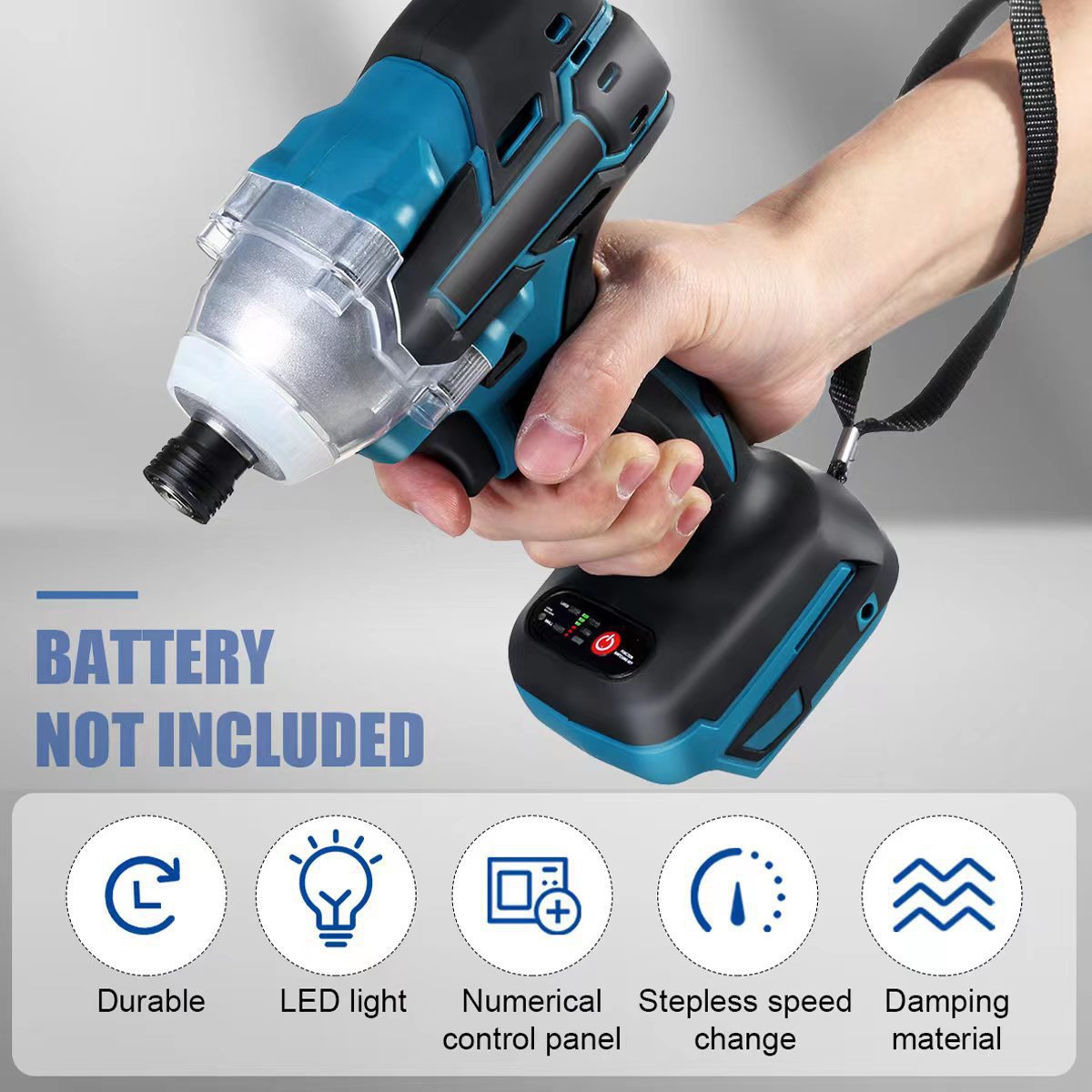 18V Cordless Impact Driver Fits Makita Battery