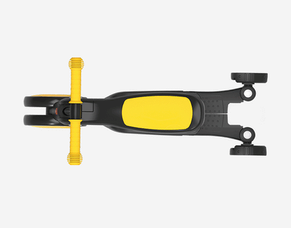 Birthday Gift Yellow Convertible 3-in-1 Balance Bike, Tricycle & Scooter for Aged 1-3-6 Years Old