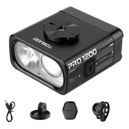 1200-Lumen Bicycle Front Beam Light