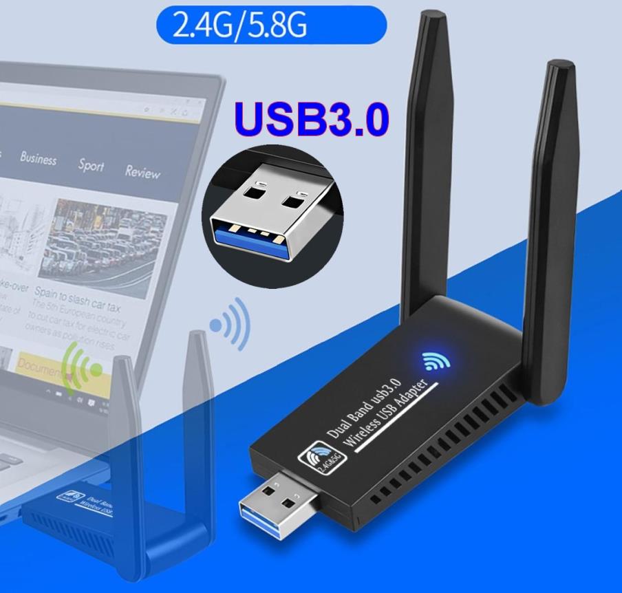 USB 3.0 WiFi Wireless Adapter Dongle