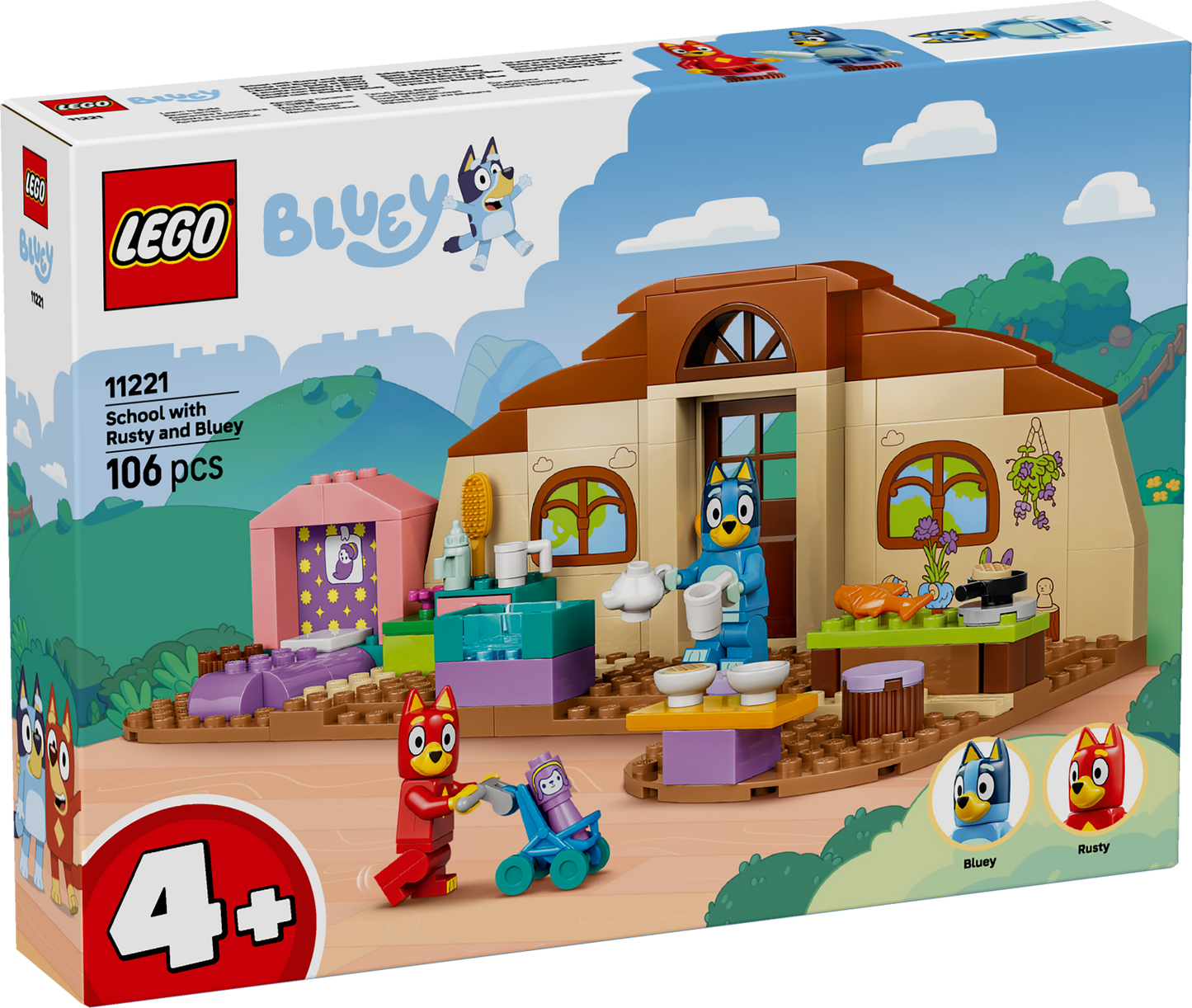 LEGO Bluey: School with Rusty and Bluey (11221)
