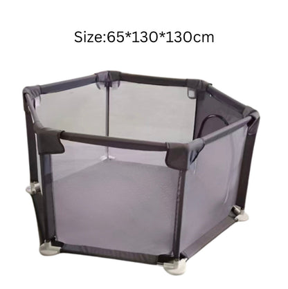 Hexagon Baby Playpen with Zipper Door Kids Play Area