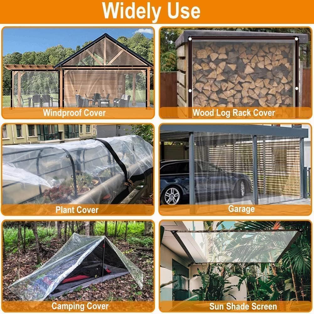 Waterproof Clear Tarpaulin 3MX4M