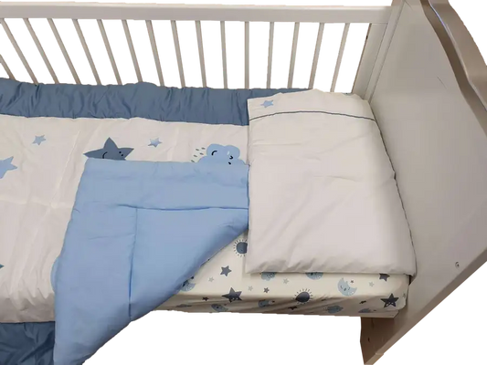 Sleep Tight Cot Bedding Set STARS & MOONS - Babyonline
