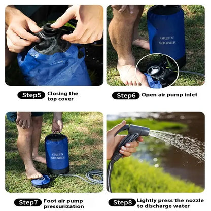 11L Portable Inflatable Camping Shower Bag