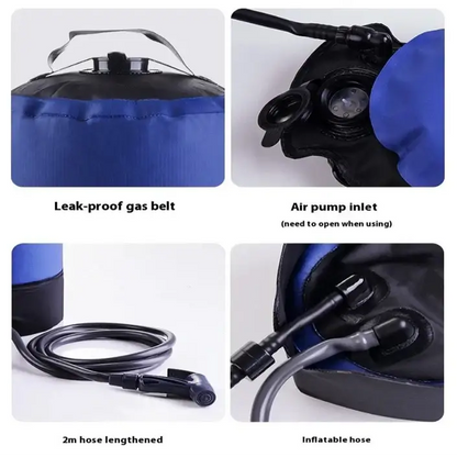 11L Portable Inflatable Camping Shower Bag