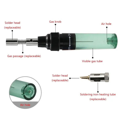 Portable Gas Soldering Iron Kit