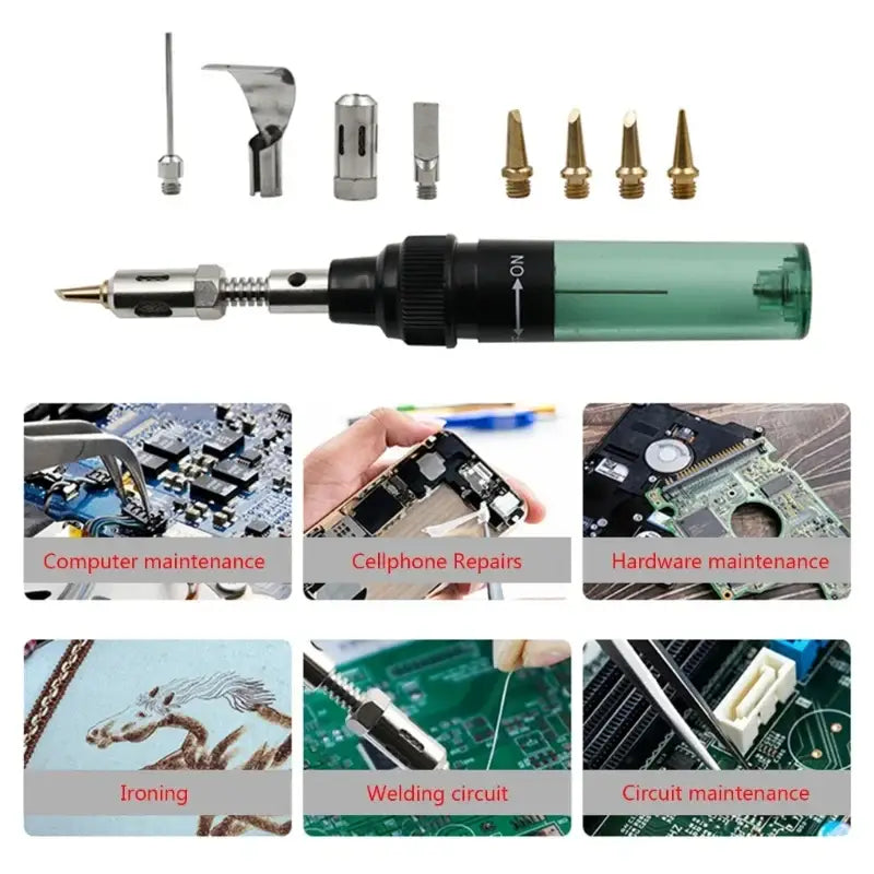 Portable Gas Soldering Iron Kit